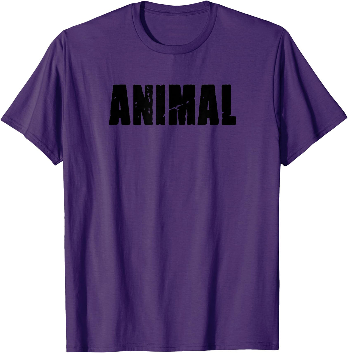 Animal Gym Rabbit Workout Bodybuilding Fitness T-Shirt in Purple