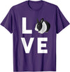Cute I Love Rabbits Funny Bunny Rabbit Lover Gifts T-Shirt in Purple