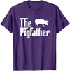 Funny Pig Whisperer Shirts Gifts The Pig Father Funny Pig Lover Whisperer T Shirt Gift T-Shirt - Purple