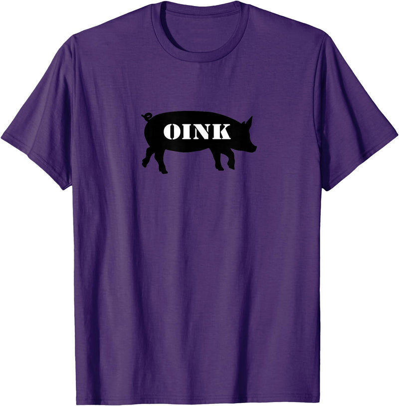 Bear Daddy Oink Pig Play Funny Gay Men's T-Shirt T-Shirt - Purple