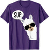 Funny Alpaca Gifts Accessories Alpaca Llama Sup T-Shirt - Purple