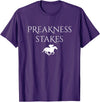 Horse Racing Derby Designs Preakness Horse Racing Shirts for Men, Stakes Apparel Tee T-Shirt - Purple