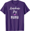 Angry Ant Graphics - Kunekune Pig Gifts Kune Kune Pig Gift for Women - Kunekune Pig Mama T-Shirt - Purple