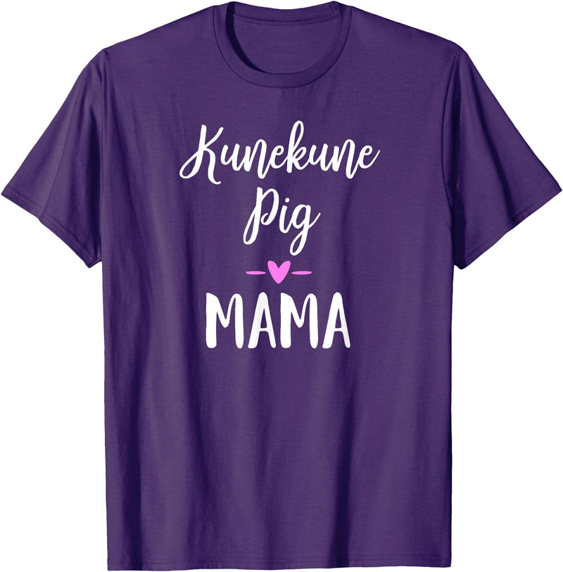 Angry Ant Graphics - Kunekune Pig Gifts Kune Kune Pig Gift for Women - Kunekune Pig Mama T-Shirt - Purple