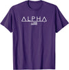 Alpha Gym Rabbit Workout Bodybuilding Fitness T-Shirt in Purple
