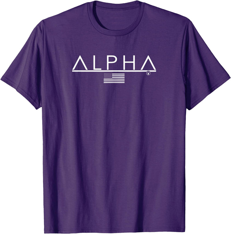 Alpha Gym Rabbit Workout Bodybuilding Fitness T-Shirt in Purple