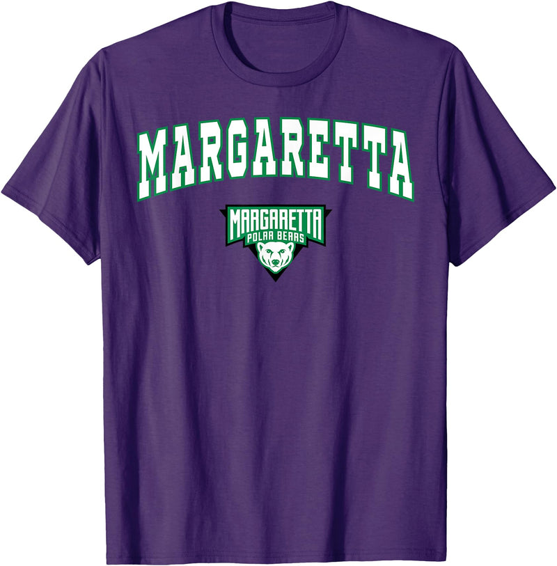 Official High School Fan Gear Margaretta High School Polar Bears T-Shirt C2 T-Shirt - Purple