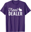 Rabbit Treat Dealer Funny Humor Bunny Treats Rabbit Owner T-Shirt in Purple