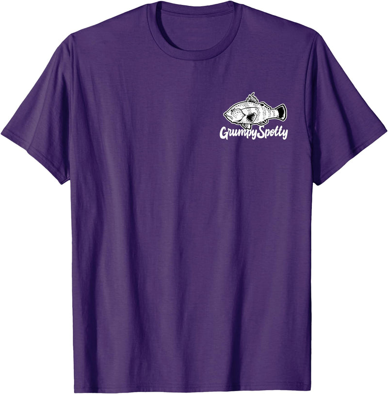 Grumpy Spotty Apparel Grumpy Spotted Bay Bass Everyday Shirt T-Shirt - Purple