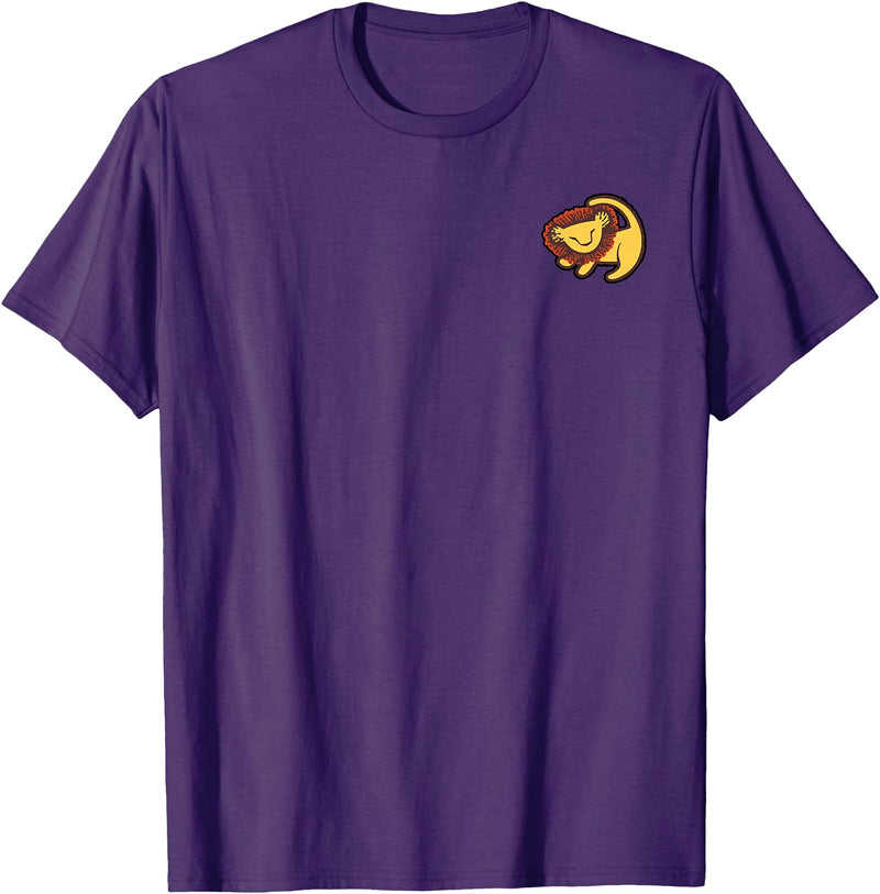 Disney Lion King Pocket Baby Simba Drawing T-Shirt - Purple