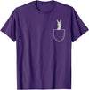 Funny Llama Gifts Llama In A Pocket - Alpaca T-Shirt - Purple