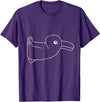 Duck Rabbit Wittgenstein Confusion Optical Illusion Logic T-Shirt in Purple