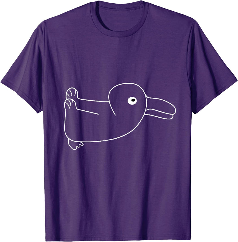 Duck Rabbit Wittgenstein Confusion Optical Illusion Logic T-Shirt in Purple