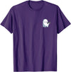 Cute Paranormal Workout Ghost Lifting Dumbbells Ghost Weightlifting Pocket Funny Ghost Workout Halloween T-Shirt - Purple