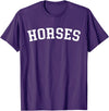 Horses - Designs Horses T-Shirt - Purple