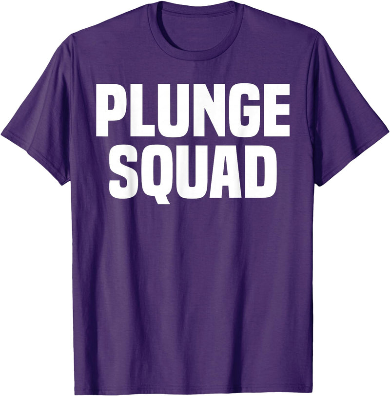 Winter Sport Polar Bear Plunge Design Outfit Ice Bear Plunge - Plunge Squad T-Shirt - Purple