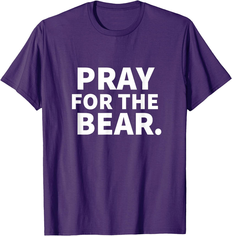 Pray For The Bear Zag Pray For The Bear T-Shirt - Purple