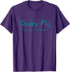 Maishi Gifts Father Pig Gift Dad Birthday Daughter Ideas - Daddy T-Shirt - Purple