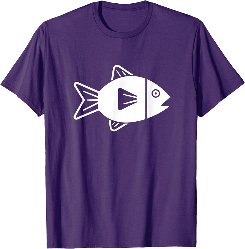 Fish gifts Fish icon T-Shirt - Purple