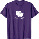 Kunekune cute piglet pet. Minimal art for pig fans Kunekune cute piglet pet. Minimal art for pig lovers T-Shirt - Purple