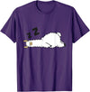 Sleeping Animals Tees And Gifts Llama Sleeping Tired Llama Napping Llama T-Shirt - Purple