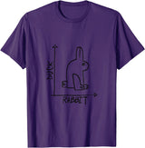 Funny Rabbit or Duck Animal Diptych Rabbit T-Shirt in Purple