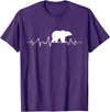 bear heartbeat t shirt Bear Heartbeat T-Shirt T-Shirt - Purple
