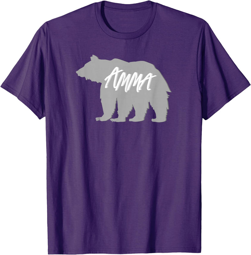 Grandma Granny GG T Shirt Gift SchippTees Amma Bear Icelandic Grandmother Nickname TShirt T-Shirt - Purple