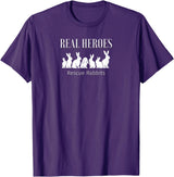 Bunny Rescue, Real Heroes Rescue Rabbits T-Shirt in Purple
