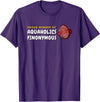Aquarium Designs - Cichlids Tropical Discus Fish Proud Member of Aquaholics Discus Fish Lover Aquarist T-Shirt - Purple