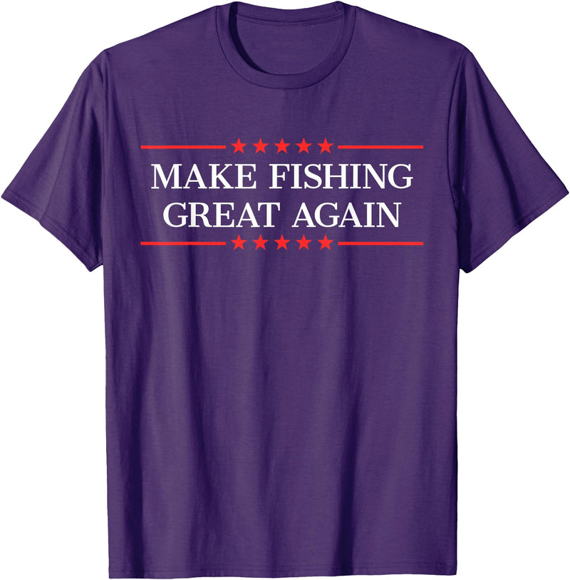 Make Fishing Great Again T-Shirt - Purple