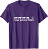 Cow by Mr.Y.T. Cow whisperer farmer T-Shirt - Purple