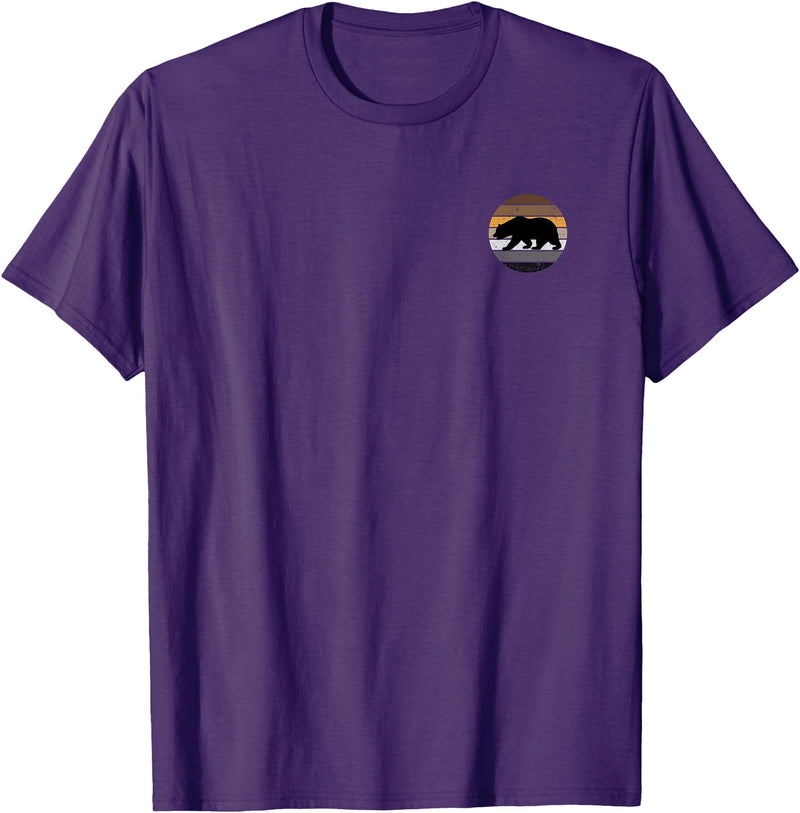 Equal Rights Gay Bear Sânpebe Designs Mens Gay Bear Pride Distressed Men Pocket T-Shirt - Purple