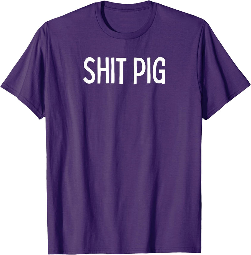SIB Sexy Scat Gifts and Tees Shit Pig T-Shirt - Purple