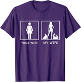 Your Wife My Wife Bunny Rabbit T-Shirt in Purple