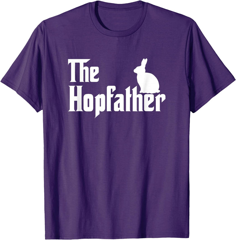 Bunny Father Funny Rabbit Lover Whisperer Easter Day Dad T-Shirt in Purple
