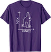 Rabbit or Duck - Optical Illusion T-Shirt in Purple