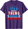 BUFFALO Designs By AKOKAY It's A BUFFALO Thing T-Shirt City Shirt BUFFALOS T-Shirt - Purple