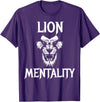 Lion Judah Shirts Animal Tees Lion Mentality Animal T-Shirt King Tees T-Shirt - Purple