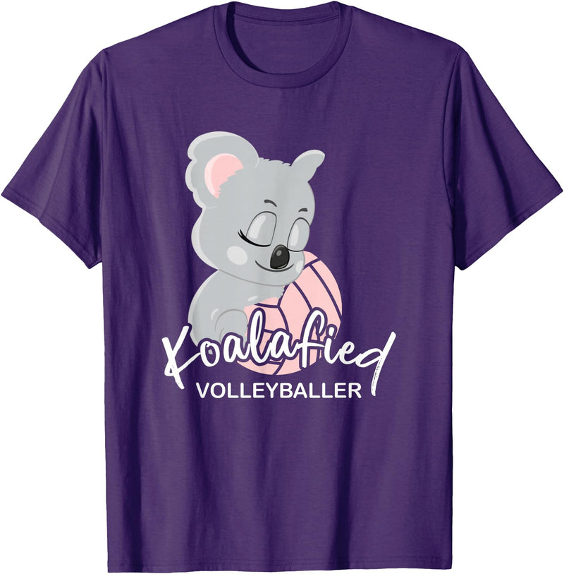 FIDORATIS koalafiziert Koala Bär Shirts Geschenke Koalafied Women's Volleyballer I Volleyball Beach Volleyball T-Shirt - Purple
