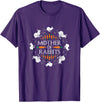 Rabbit Lovers Mother of Rabbits Cute Bunny Graphic T-Shirt in Purple