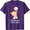 Big Sister Little Sister Outfits Siblings - Im the big sister bear T-Shirt - Purple
