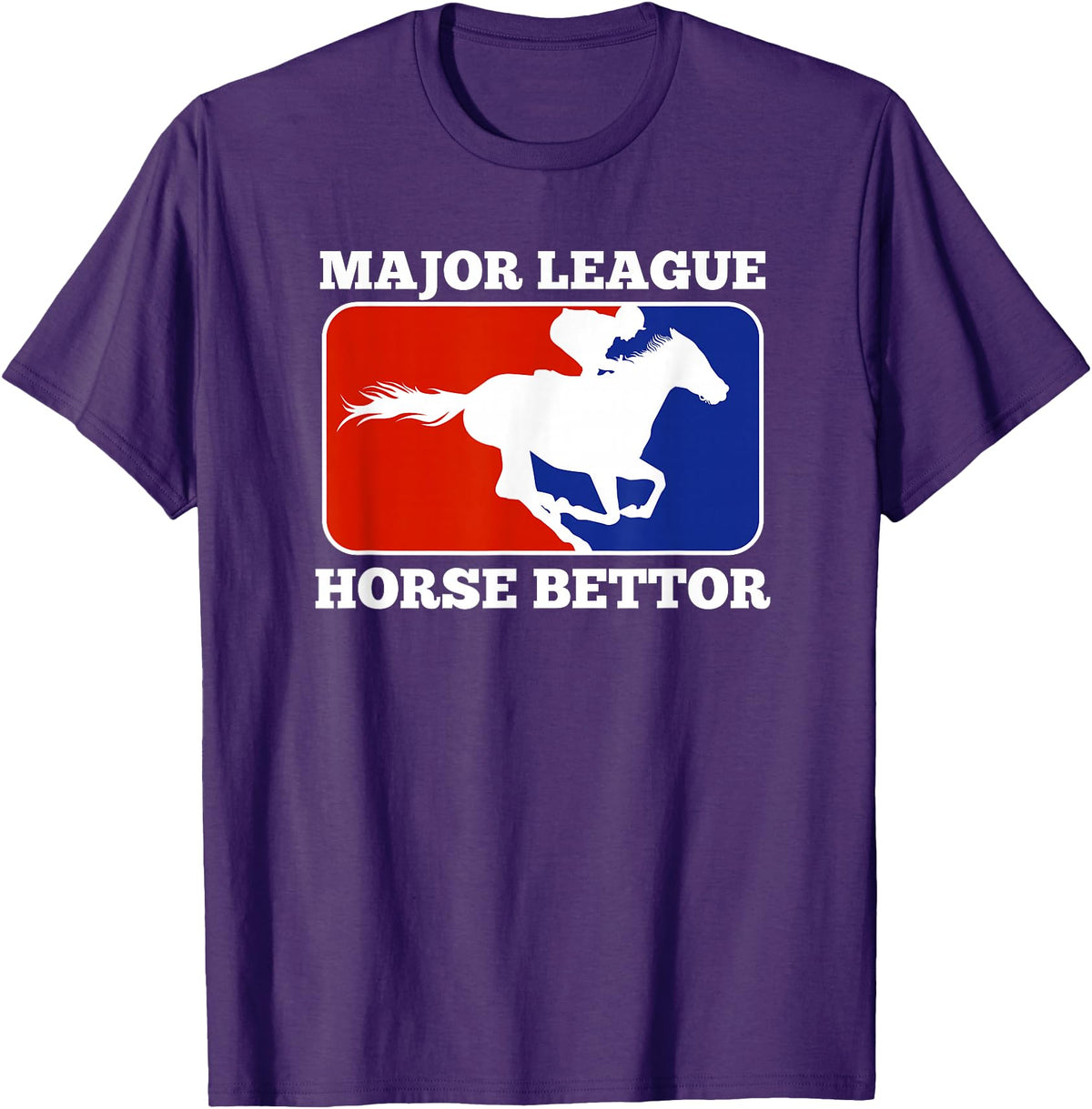 Betting Horse Races T Shirt Gifts Major League Horse Bettor Gambling Racing Betting Derby Gift T-Shirt - Purple