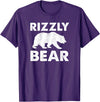 Rizz Meaning Tees Rizzly Bear T-Shirt - Purple