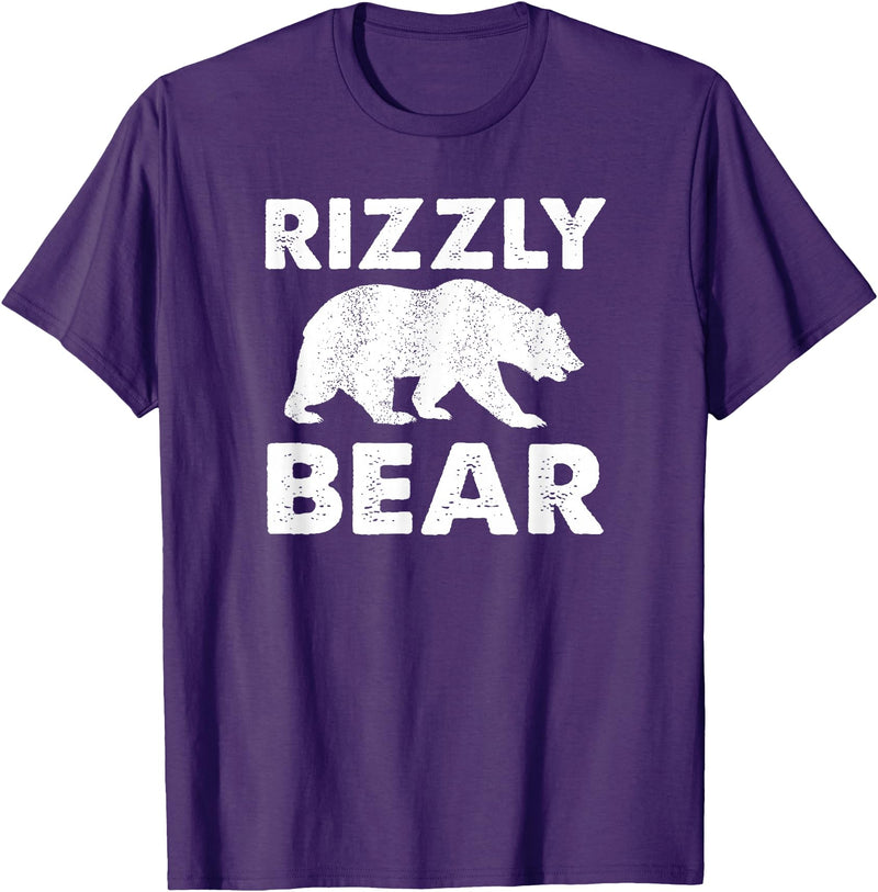 Rizz Meaning Tees Rizzly Bear T-Shirt - Purple