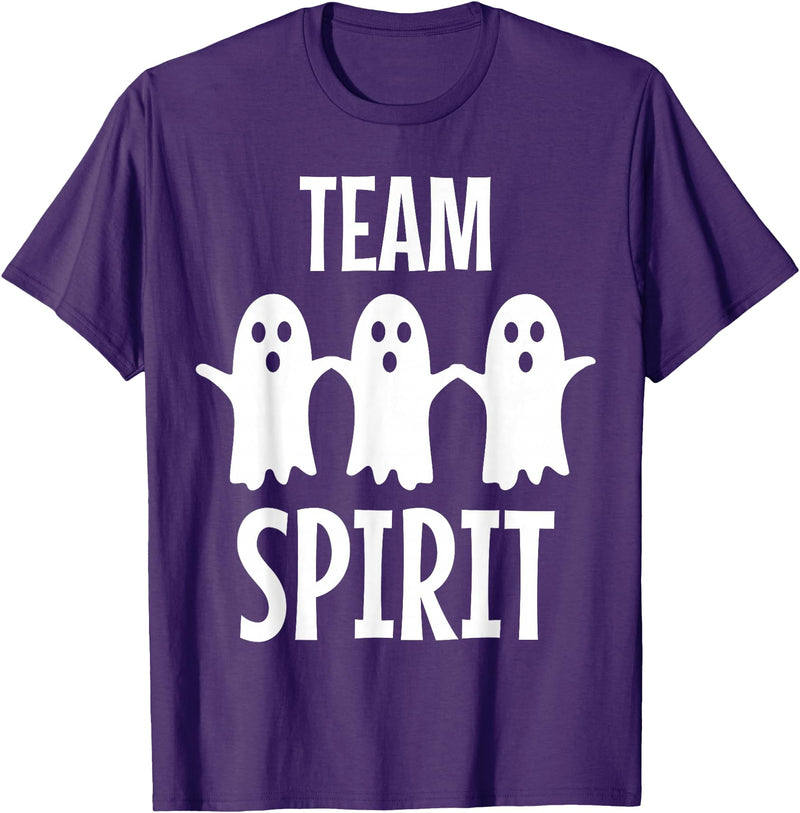 Ghost Halloween Gifts - Team Spirit Funny Ghost Pun - Team Spirit T-Shirt - Purple