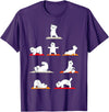 Cute Polar Bear Yoga Coach Women Girls Polar Bear Yoga Poses Streching Polar Bears Meditation T-Shirt - Purple