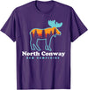 North Conway NH North Conway New Hampshire Moose Mountains T-Shirt - Purple