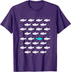 Fish Swimming Against the Ocean By Raminz Fish Swimming Against the Ocean and against Current design T-Shirt - Purple