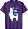 Mama Llama Lover Gifts by Memme Daddy Llama Gift Shirt for Men, Dad T-Shirt - Purple